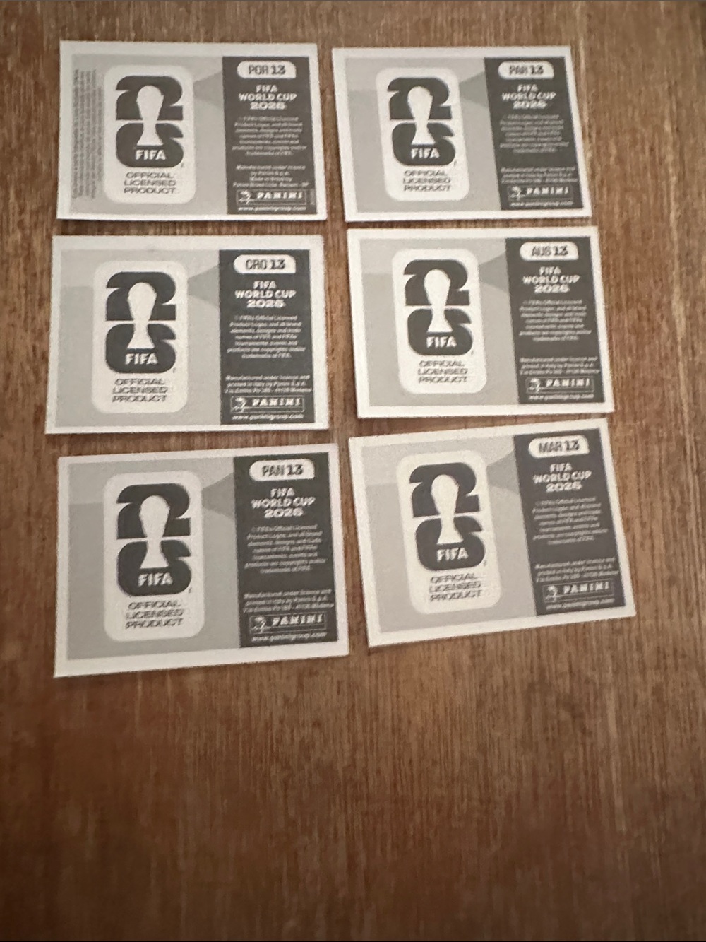 FIFA World Cup stickers